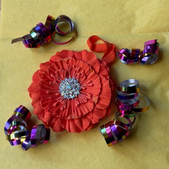 🔶TIEKS ORANGE FLOWER 🔶 NWOT 🔶 - Picture 10 of 16